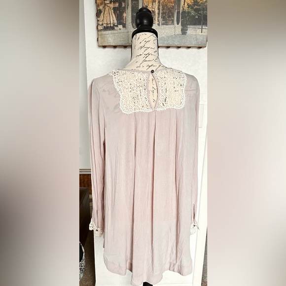 Lacy Gauze Womens Top Free People Small Loose Fit - Picture 2 of 15